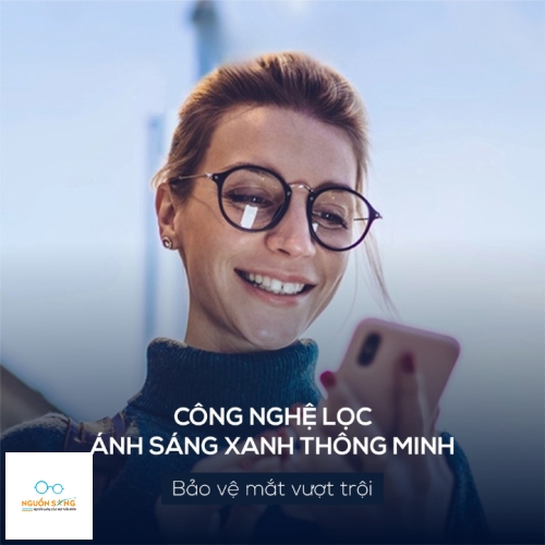 Tròng Kính Chống Ánh Sáng Xanh Blue Uv Eyezen Start/ Eyezen Boost Váng Prevencia/Rock/Sapphire Essilor
