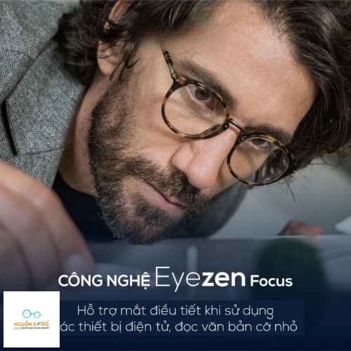 Tròng Kính Chống Ánh Sáng Xanh Blue Uv Eyezen Start/ Eyezen Boost Váng Prevencia/Rock/Sapphire Essilor