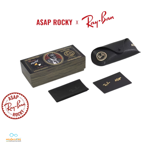 KÍNH MÁT RAYBAN X ASAP ROCKY - (MEGA WAYFARER BLACKED OUT COLLECTION)