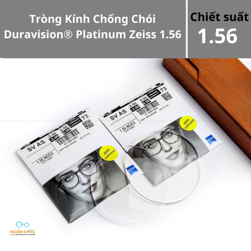 Tròng Kính Chống Chói Duravision® Platinum Zeiss 1.56