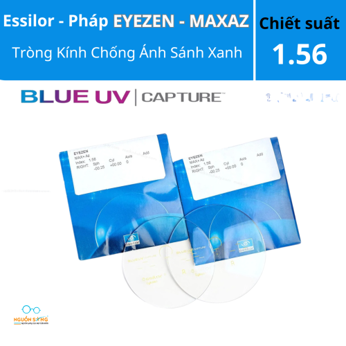 Tròng Kính Chống Ánh Sáng Xanh Blue Uv Eyezen Start/ Eyezen Boost Váng Maxaz Essilor